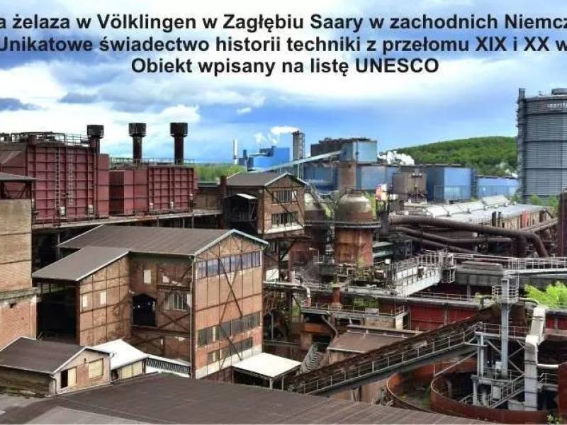 Huta zelaza w Volklingen w Zaglebiu Saary w zachodnich Niemczech